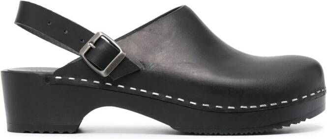 Filippa K x Swedish Hasbeens 48mm leather mules Black