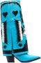 Filles A Papa Texas leather knee-high boots Blue - Thumbnail 1