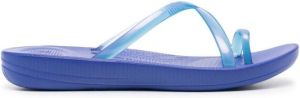 FitFlop crossover-strap flip flops Blue
