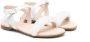 Florens bead-embellished leather sandals White - Thumbnail 1