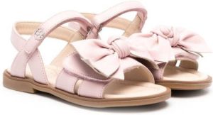 Florens bow-detail touch strap sandals Pink