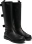 Florens bow-embellished knee-high boots Black - Thumbnail 1