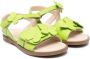 Florens butterfly-appliqué leather sandals Green - Thumbnail 1
