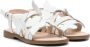 Florens butterfly-motif leather sandals White - Thumbnail 1