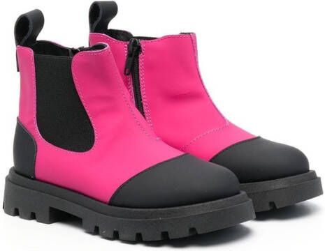 Florens colour-block ankle boots Black