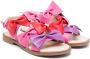 Florens colour-block bow sandals Pink - Thumbnail 1