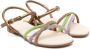 Florens crystal-embellished leather sandals Purple - Thumbnail 1