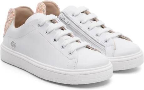 Florens heart-patch leather sneakers White