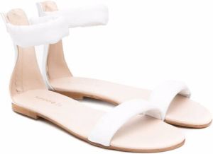 Florens rear zip-fastening sandals White