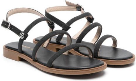 Florens strappy leather sandals Black