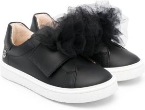 Florens tulle-embellished low-top sneakers Black