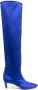 Forte 70mm satin knee-high boots Blue - Thumbnail 1