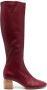 Forte 75mm knee-high leather boots Red - Thumbnail 1