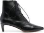 Forte panelled 50mm lace-up ankle boots Black - Thumbnail 1