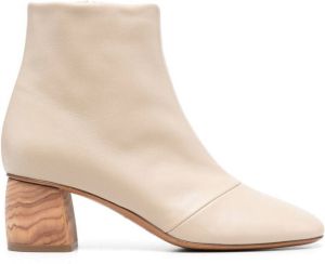 Forte wooden-heel ankle boots Neutrals