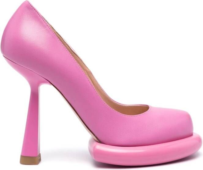 Francesca Bellavita Kelly 125mm leather pumps Pink