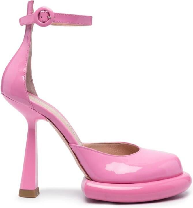 Francesca Bellavita Kelly 125mm patent leather pumps Pink