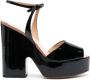 Francesco Russo 135mm patent-leather heels Black - Thumbnail 1