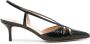 Francesco Russo 55mm snakeskin-effect leather pumps Black - Thumbnail 1