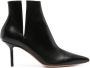 Francesco Russo 80mm pointed-toe leather ankle boots Black - Thumbnail 1