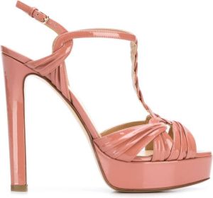 Francesco Russo platform open-toe sandals Pink