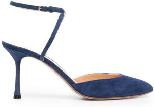 Francesco Russo pointed toe 75mm pumps Blue