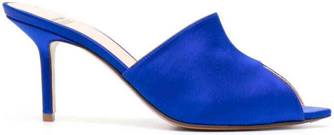 Francesco Russo slip-on suede sandals Blue