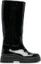 Fratelli Rossetti high-shine finish knee-length boots Black - Thumbnail 1