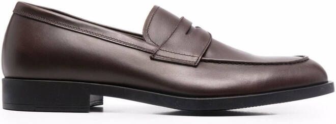 Fratelli Rossetti low-heel leather loafers Brown