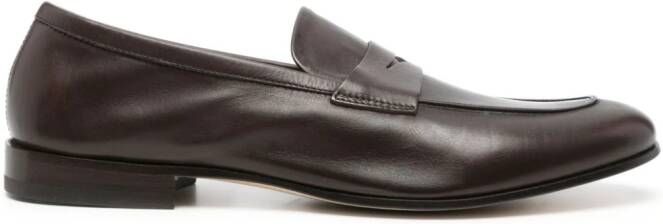 Fratelli Rossetti penny-slot leather loafers Brown