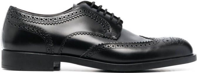 Fratelli Rossetti polished leather brogues Black