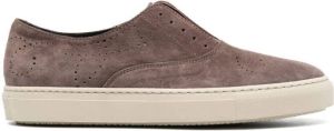 Fratelli Rossetti suede slip-on sneakers Brown
