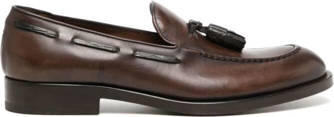 Fratelli Rossetti tassel-detail leather loafers Brown