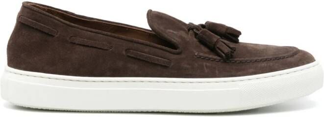 Fratelli Rossetti tassel-detail suede Boat shoes Brown