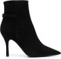 Furla 100mm pointed-toe leather boots Black - Thumbnail 1