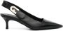 Furla 65mm leather slingback pumps Black - Thumbnail 1