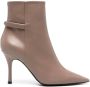 Furla Core 100mm leather ankle boots Grey - Thumbnail 1