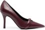 Furla Core 80mm leather pumps Red - Thumbnail 1