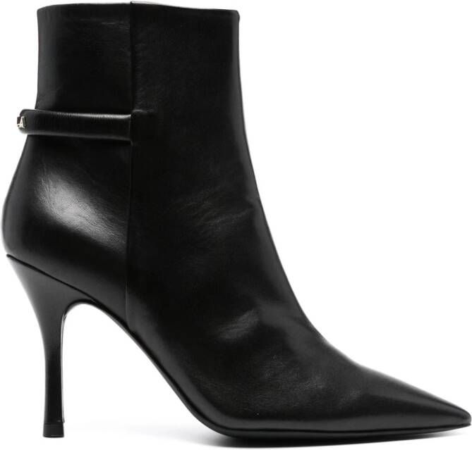 Furla Core 90mm leather ankle boots Black