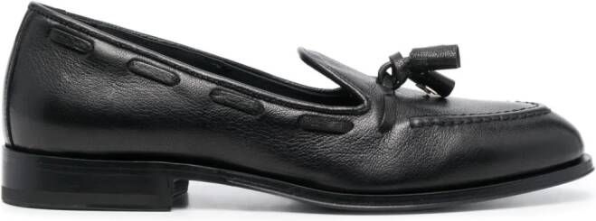 Furla Heritage leather loafers Black