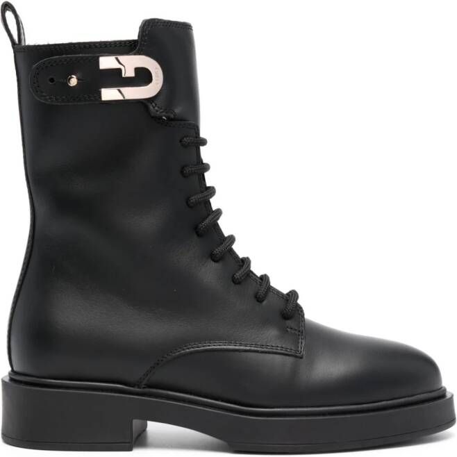 Furla Legacy leather ankle boots Black