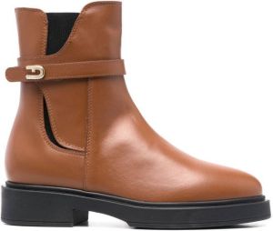 Furla Legacy leather Chelsea boots Brown