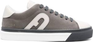 Furla logo-patch low-top sneakers Grey