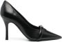 Furla pointed-toe 95mm leather pumps Black - Thumbnail 1