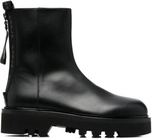 Furla Rita leather ankle boots Black