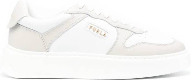 Furla Sport logo-lettering sneakers White
