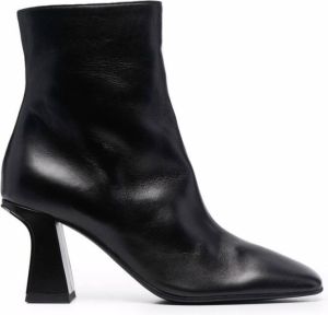Furla square-toe boots Black