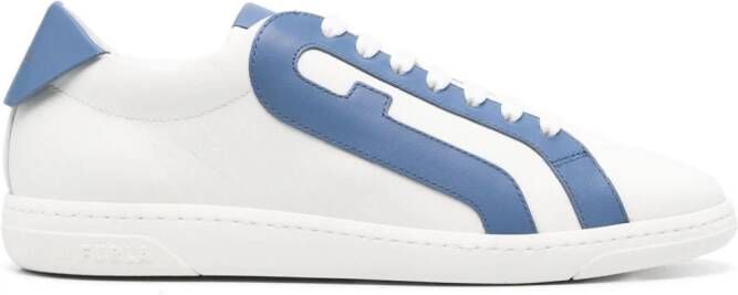 Furla Twist leather sneakers White