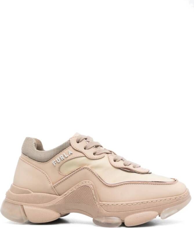 Furla Wonder lace-up sneakers Neutrals