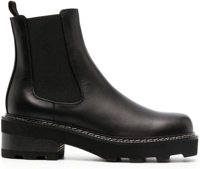 Gabriela Hearst Jil leather chelsea boot Black